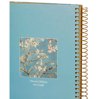 D5346-4 A4 Size Spiral Notebook Van Gogh Blossom